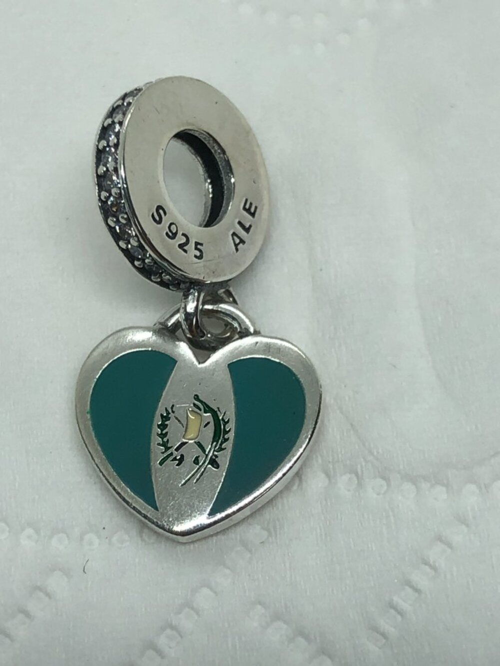 ✨ ✨Pandora Guatemala Heart Flag Dangle Charm
